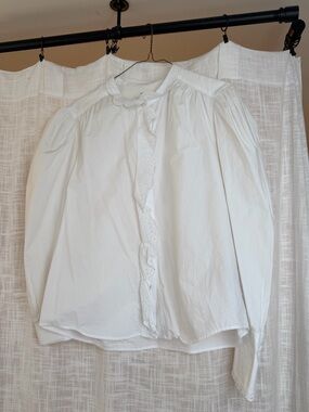 Isabel Marant ETOILE Eyelet Embroidery Button Down Blouse size L